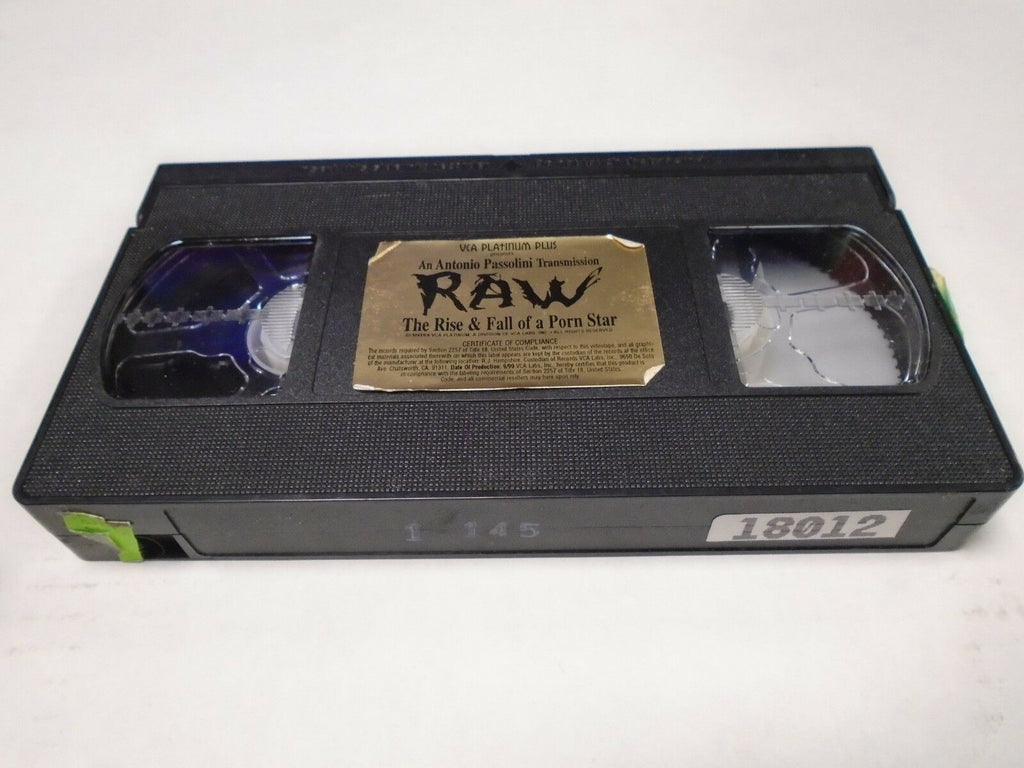 Raw Rise & Fall of a Porn Star An Antonio Passolini Video Adult VHS 012419AMP2