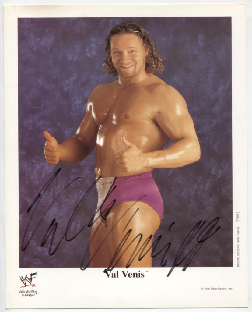 Val Venis WWF Autographed 8"x10" Promotional Photo w/COA WWE1-50