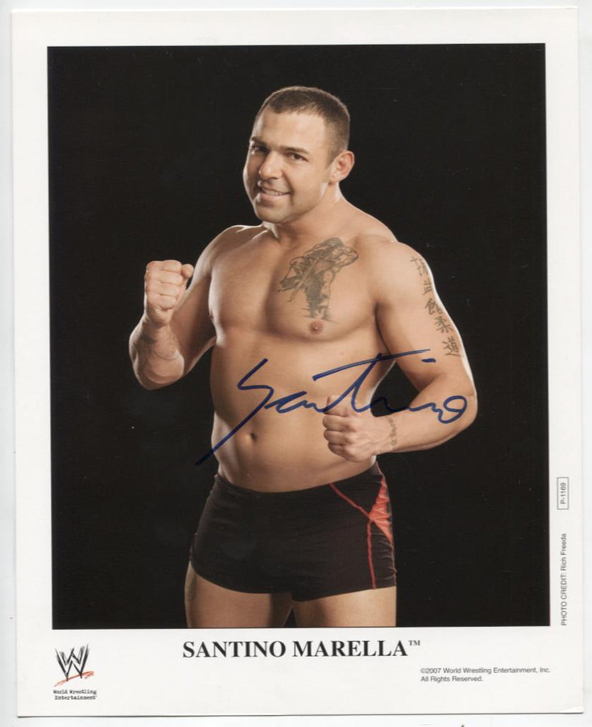 Santino Marella WWE Autographed 8"x10" Promotional Photo w/ COA WWE1-44