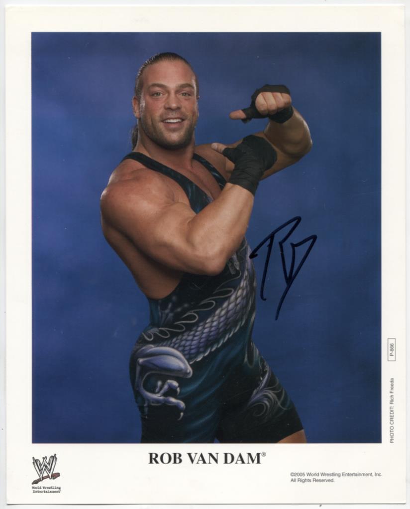 Rob Van Dam RVD WWE Autographed 8"x10" Promotional Photo w/ COA WWE1-47