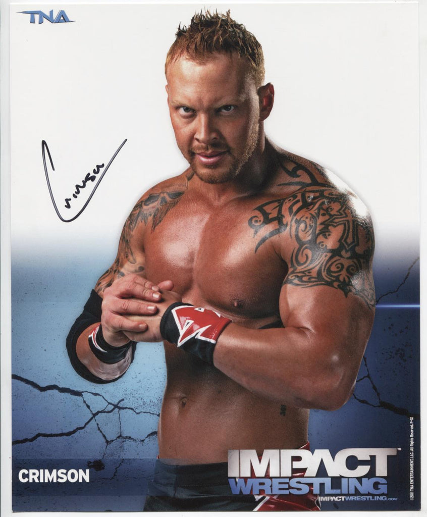 Crimson TNA Autographed 8"x10" Photo w/COA WWE2-7