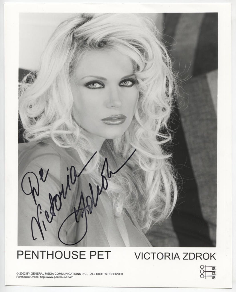 Victoria Zdrok Penthouse Autographed 8"x10" Promo Photo w/COA WWE3-30