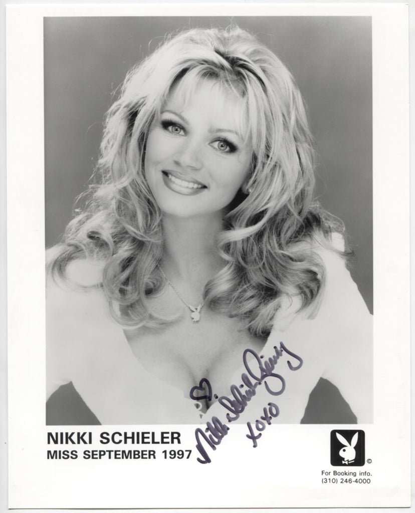 Nikki Schieler Playboy Autographed Inscribed 8"x10" Promo Photo w/COA WWE3-21