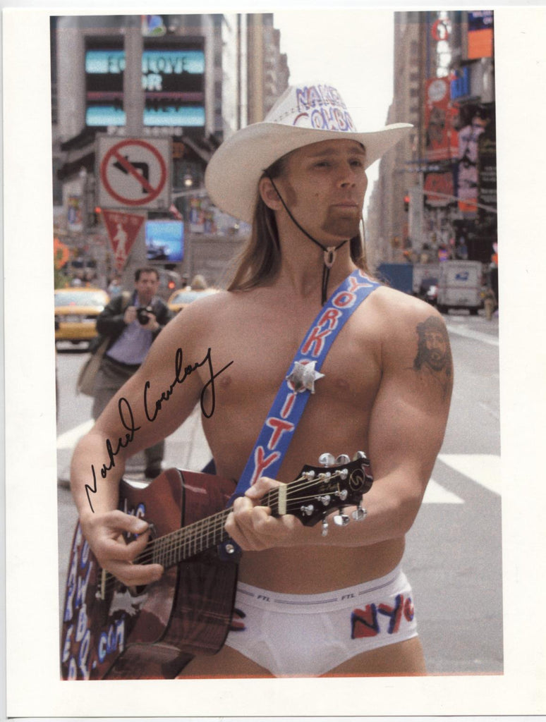 Naked Cowboy Street Performer Autographed 8.5"x11" Photo w/COA WWE3-112