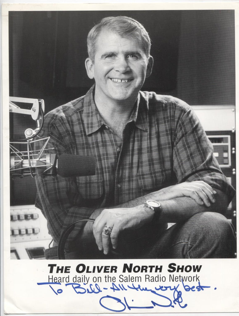 Oliver North Commentator Autographed 8.5"x11" Photo w/COA WWE4-29