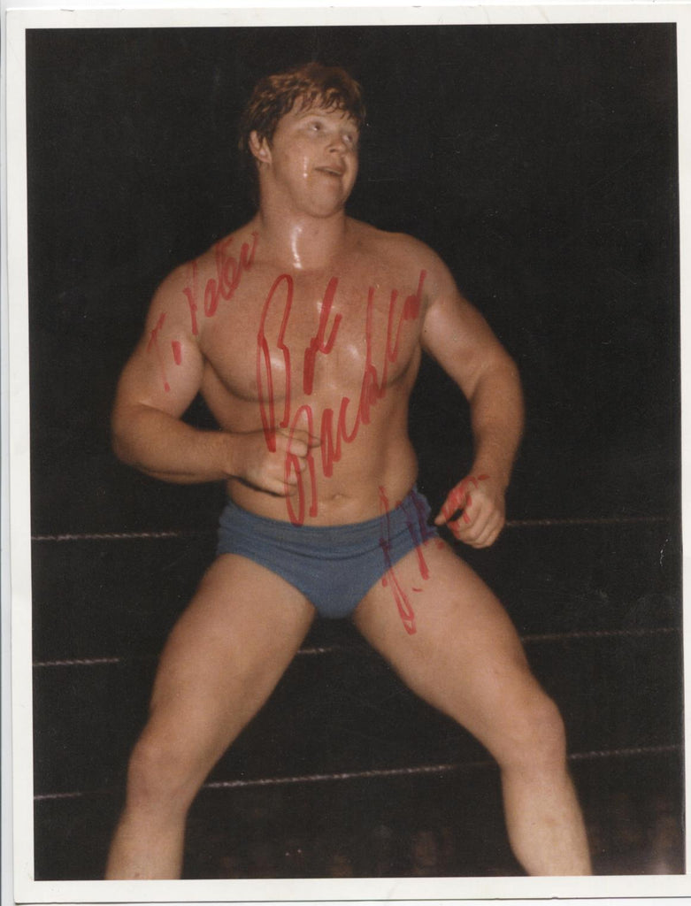Bob Backlund Wrestler Wrestler Autographed 8.5"x11" Photo w/COA WWE4-139