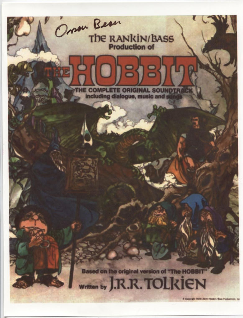 Orson Bean Bilbo Baggins The Hobbit Autographed 8.5"x11" Photo w/COA WWE4-134