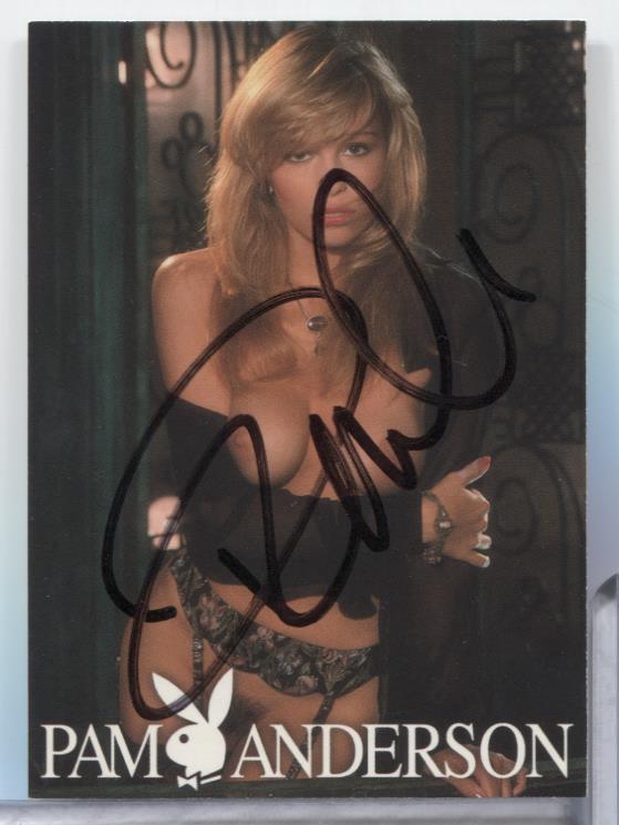 Pamela Anderson Autographed 1996 Playboy Sports Time Card #26 w/COA 062623MLCD34