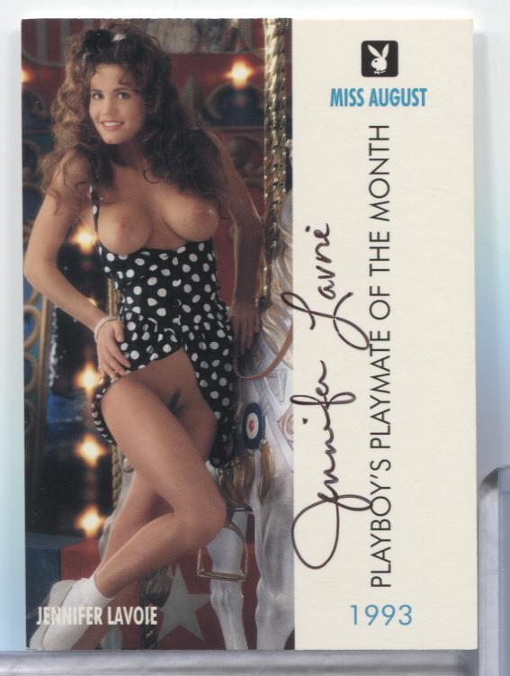 Jennifer Lavoie Miss Aug Autographed 1996 Playboy Card #120 w/COA 062323MLCD113
