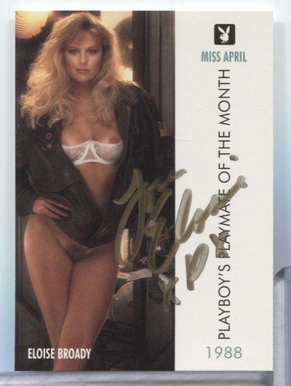 Eloise Broady Miss April Autographed 1995 Playboy Card #105 w/COA 062323MLCD105