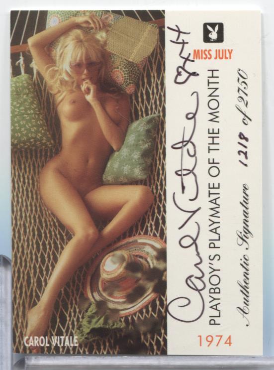 Carol Vitale Miss July 1996 Playboy Auto 1218/2750 #63 063023MLCD86