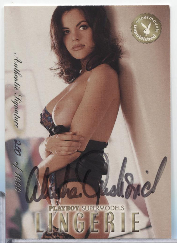 Alesha Oreskovich 1999 Playboy Supermodels Lingerie Auto /1000 #37 062923MLCD75