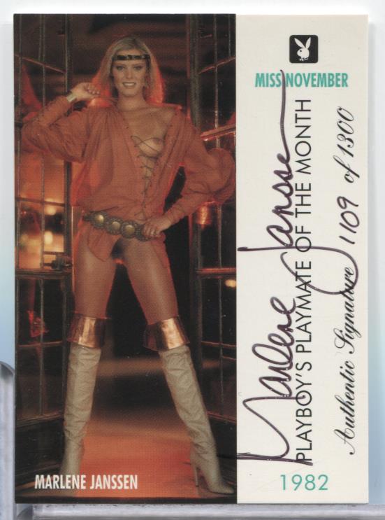 Marlene Janssen Miss November 1998 Playboy Auto 1109/1300 #87 063023MLCD144