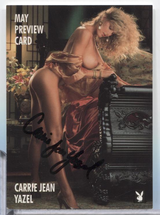 Carrie Jean Yazel Miss May Autographed 1995 Playboy Card #2PR w/COA 070623MLCD49