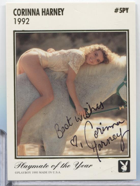 Corinna Harney Playmate Autographed 1995 Playboy Card #5PY w/COA 070623MLCD133