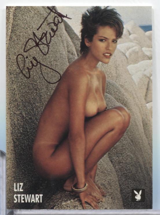 Liz Stewart Miss July Autographed 1996 Playboy Card #92 w/COA 071023MLCD196
