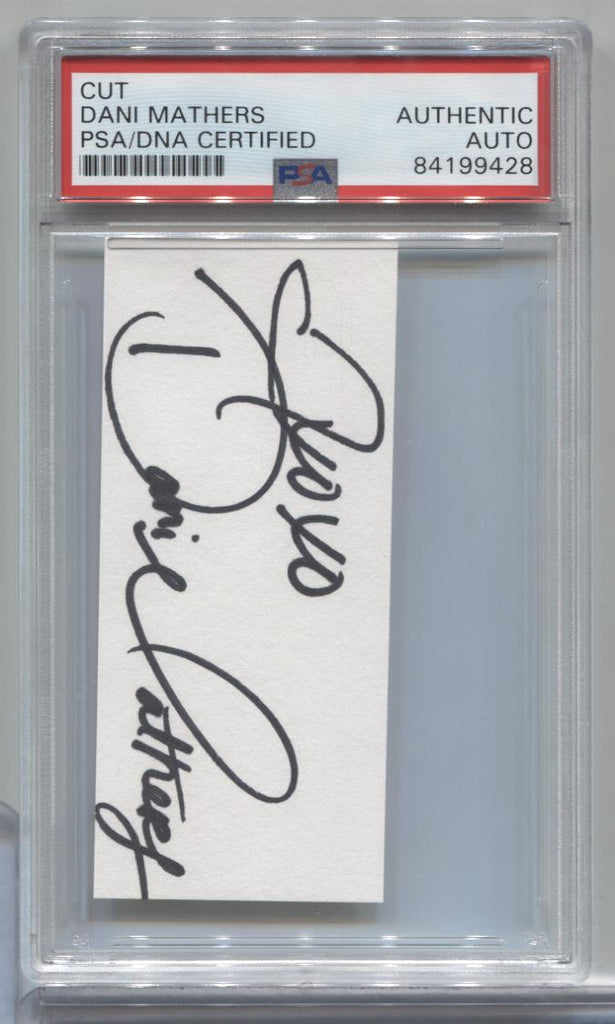 Dani Mathers Playboy Autographed Cut PSA/DNA Certified Authentic 071723MLCD87