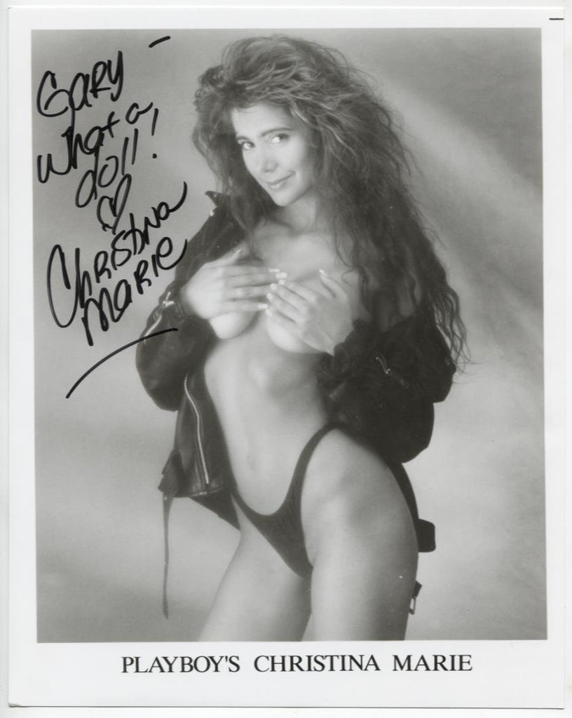 Christina Marie Playboy Autographed 8"x10" Photo w/COA WWE6-126