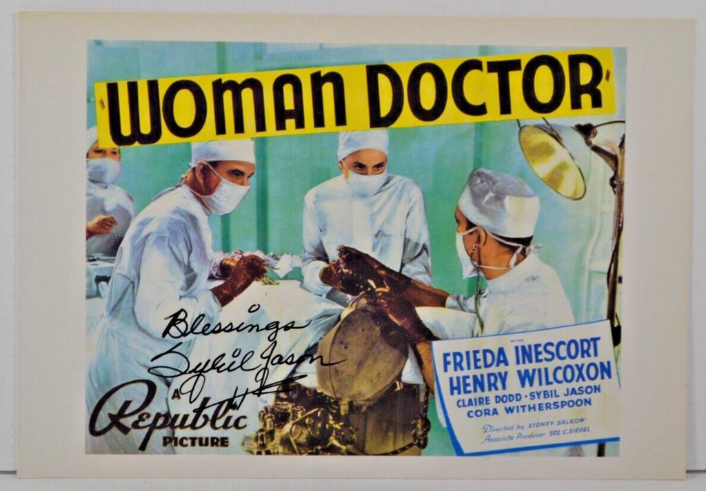 Sybil Jason Woman Doctor Autographed 5.5"x8" Postcard w/COA WWE6-77