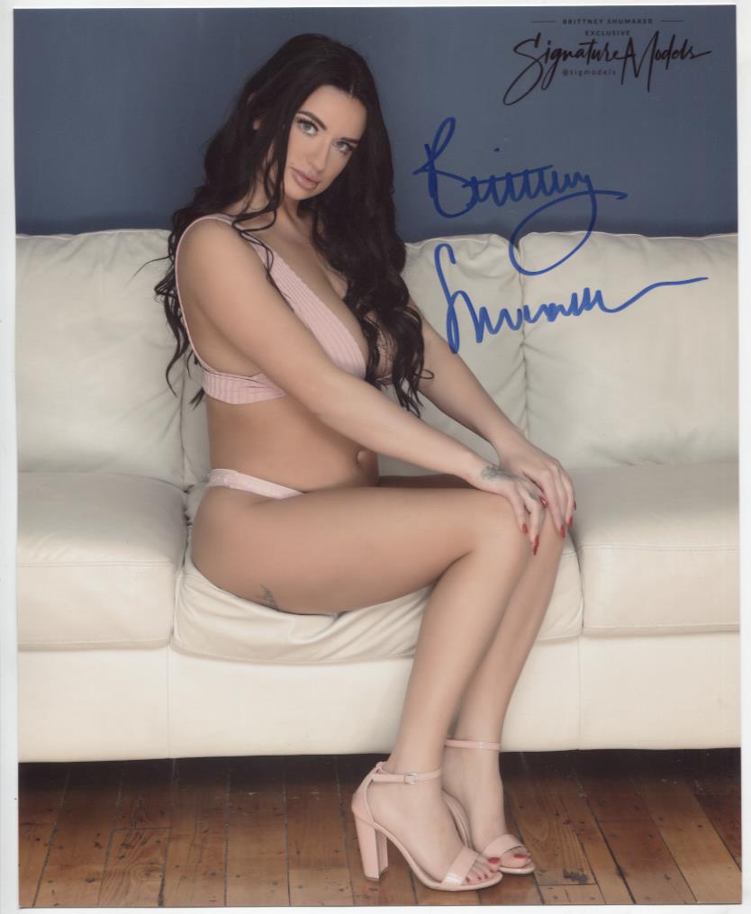 Brittney Shumaker Playboy Plus Autographed 8"x10" Photo w/COA WWE7-135