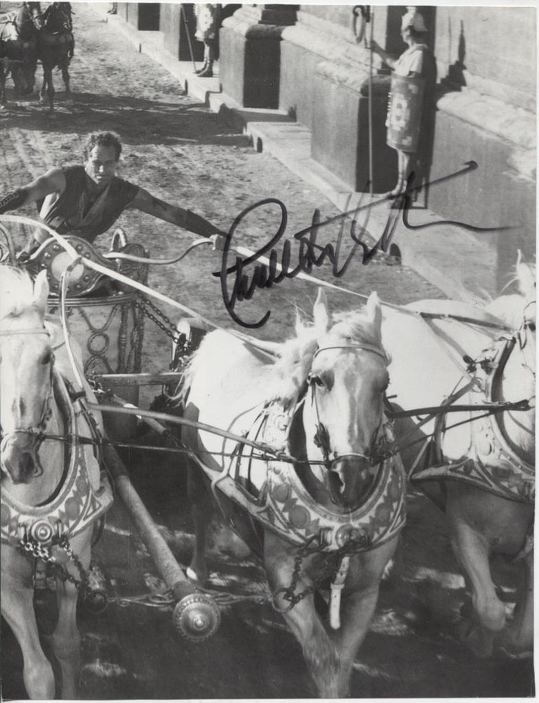 Charleton Heston Actor Autographed 8"x11" Magazine Page w/COA WWE7-176