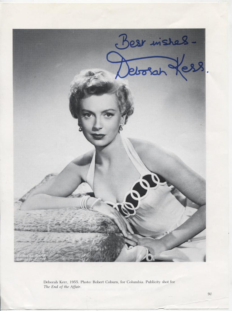 Deborah Kerr Actress Autographed 8"x11" Magazine Page w/COA WWE7-175