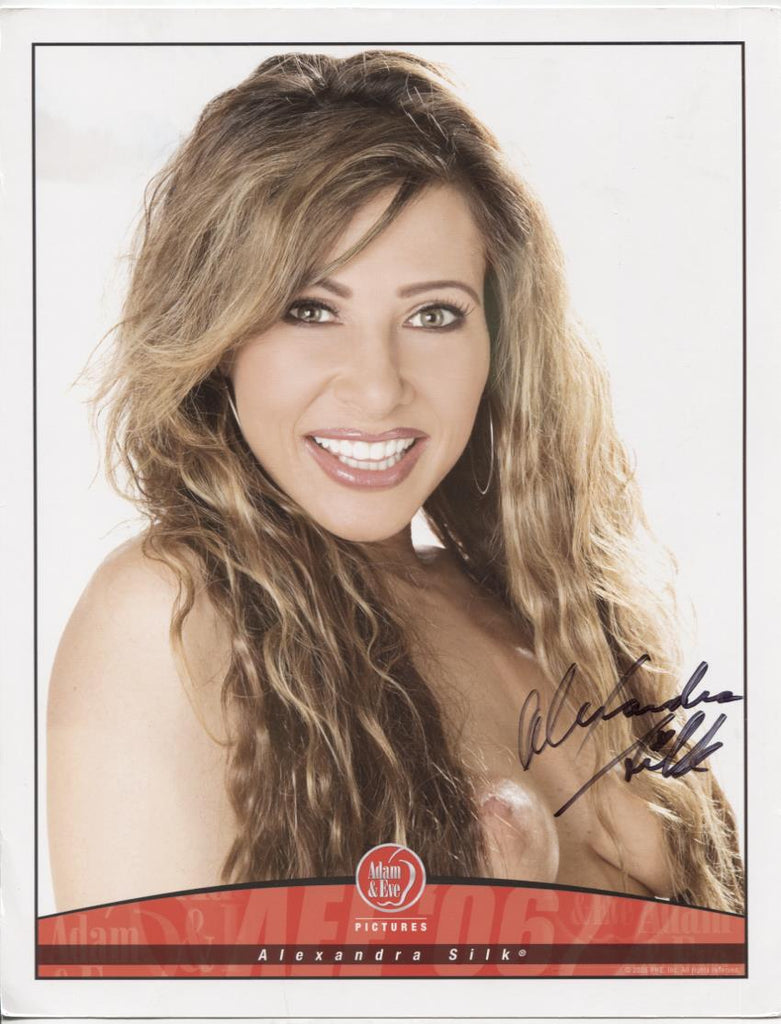 Alexandra Silk Adult Actress Autographed 8.5"x11" Promo Photo w/COA WWE7-147