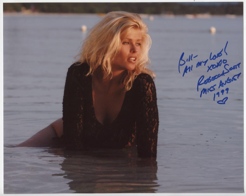 Rebecca Scott Playboy Autographed 8"x10" Photo w/COA WWE8-169