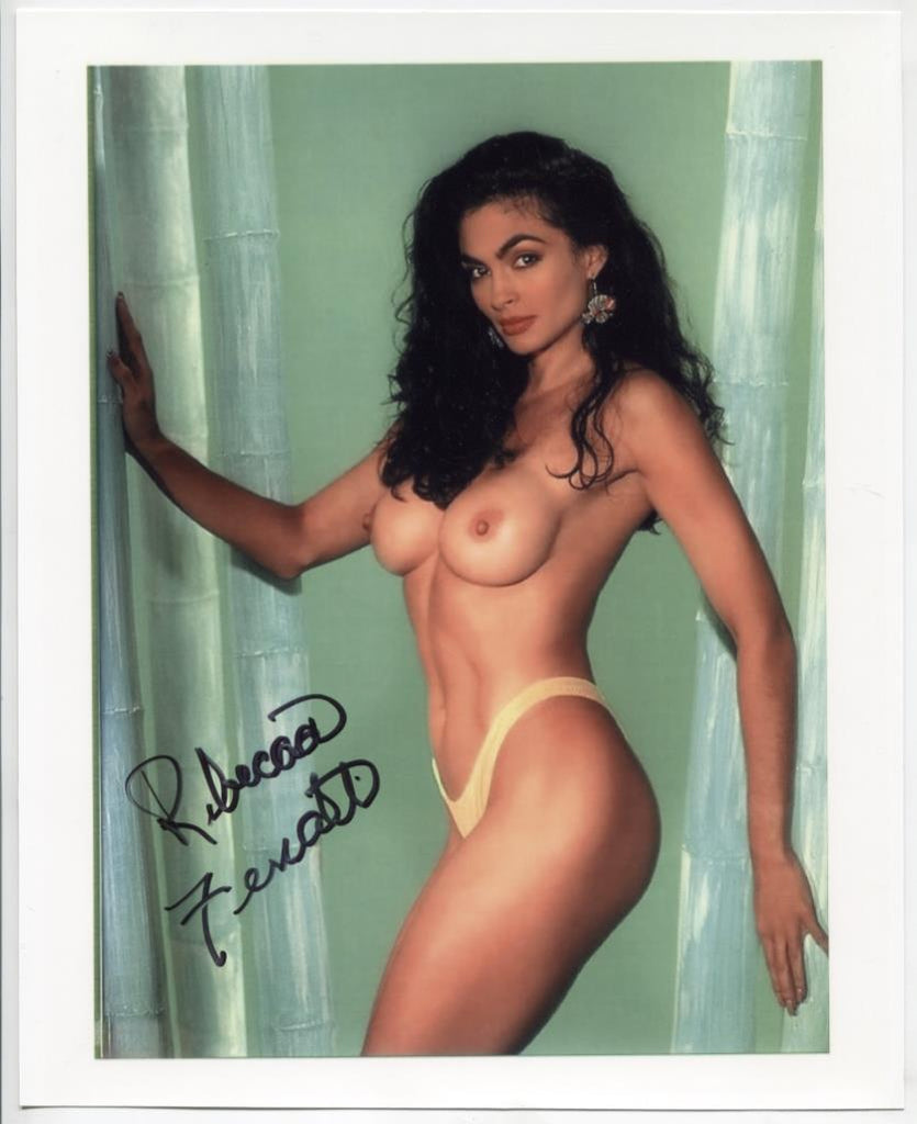 Rebecca Ferratti Playboy Autographed 8"x10" Photo w/COA WWE9-26
