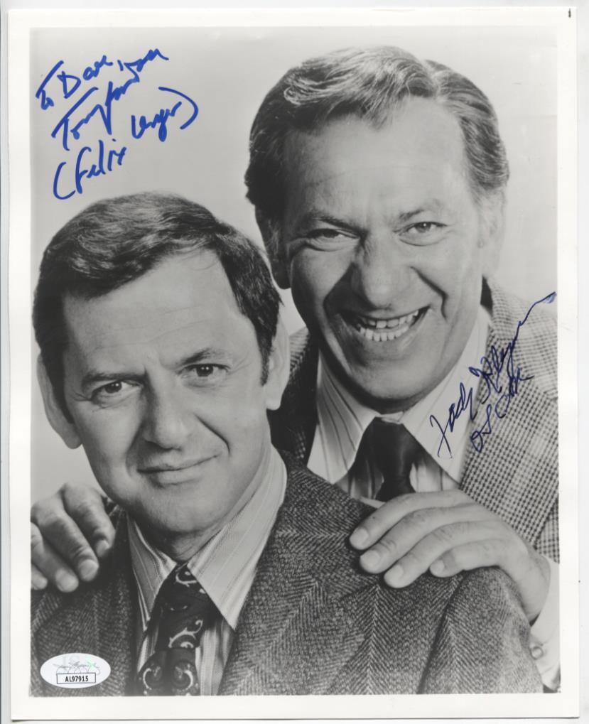 Tony Randall Jack Klugman Autographed 8"x10" Photo w/JSA COA WWE10-35