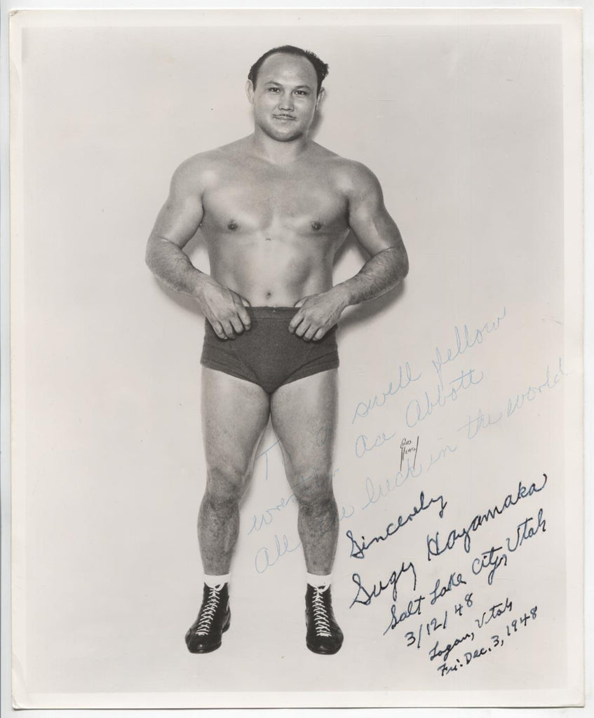 Sugy Hayamaka Wrestler Autographed 8"x10" Photo w/COA WWE10-41
