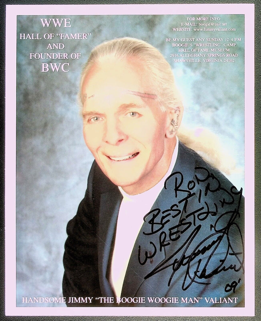Jimmy Valiant WWF Autographed 8"x10" Photo w/COA WWE12-40