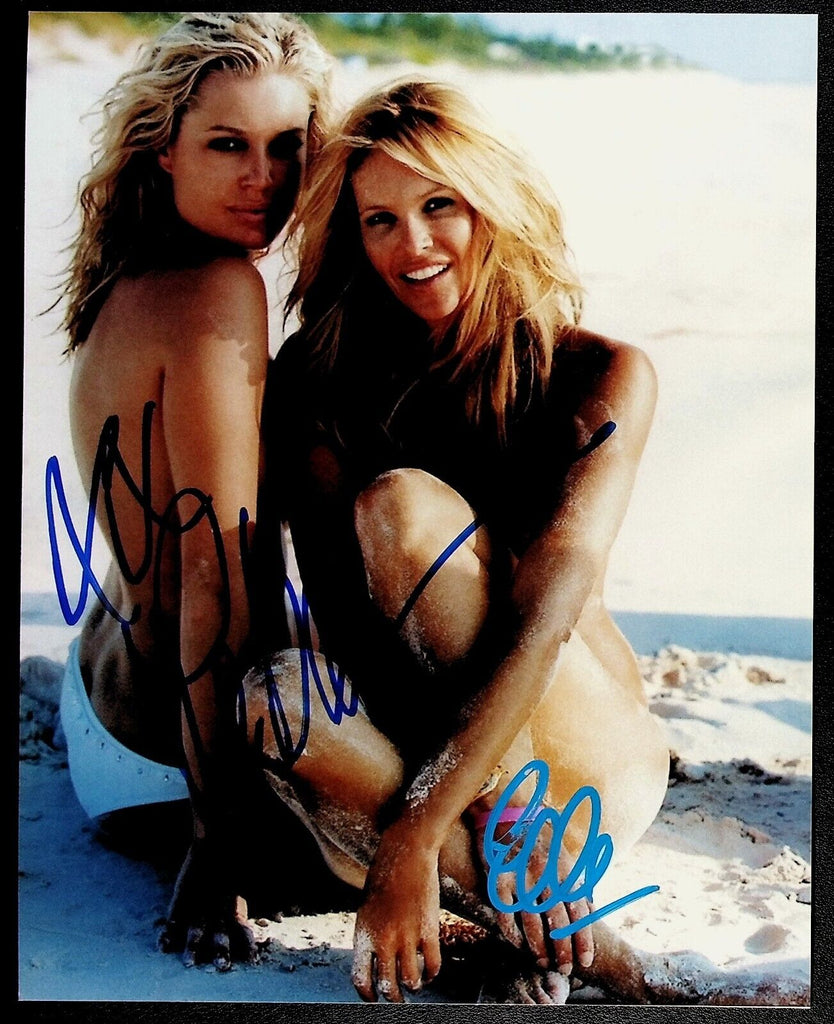 Rebecca Romijn & Elle MacPherson Autographed 8"x10" Photo w/COA WWE12-34