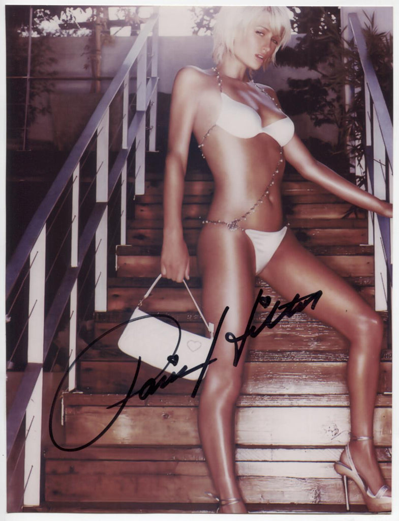 Paris Hilton Model Autographed 7.5"x9.75" Photo w/COA WWE13-26