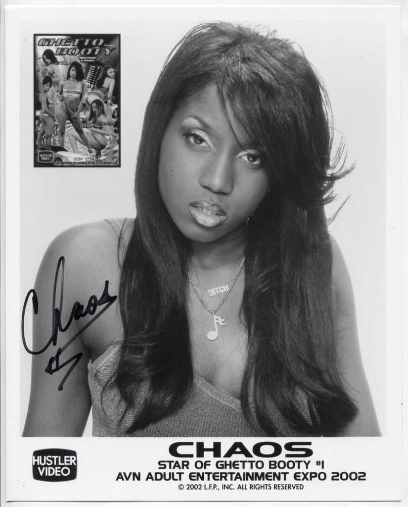 Chaos Adult Actress Autographed 8"x10" Photo w/COA WWE14-2