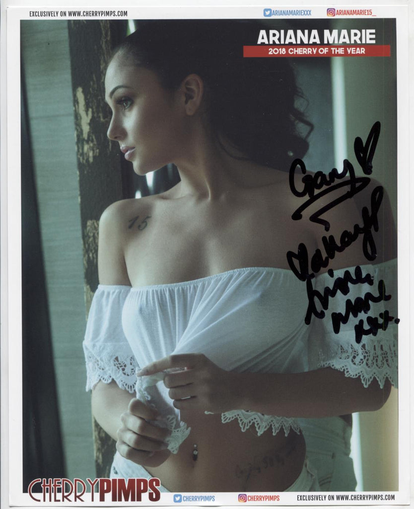 Ariana Marie Adult Actress Autographed 8"x10" Photo w/COA WWE14-10