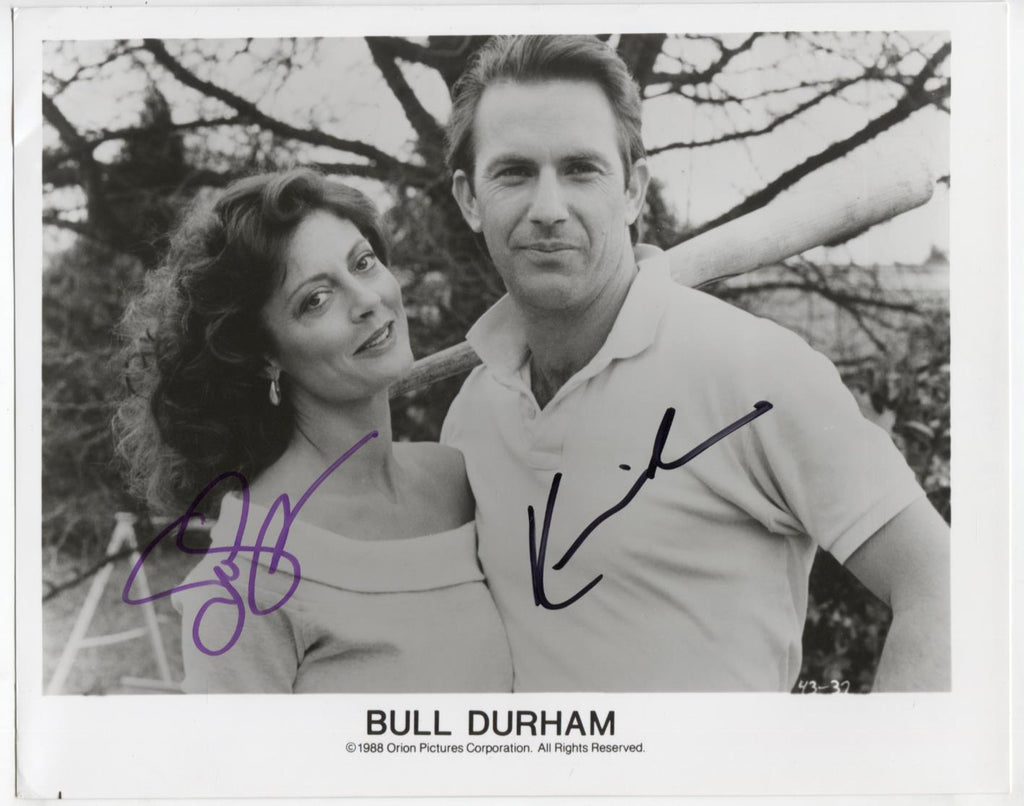 Kevin Costner & Susan Sarandon Autographed 8"x10" Photo w/COA WWE13-90