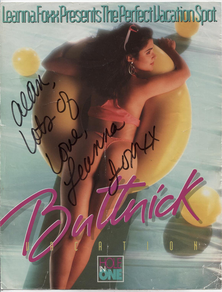 Leanna Foxx Adult Actress Autographed 8.5"x11" Photo Ad w/COA WWE14-42 NUDES