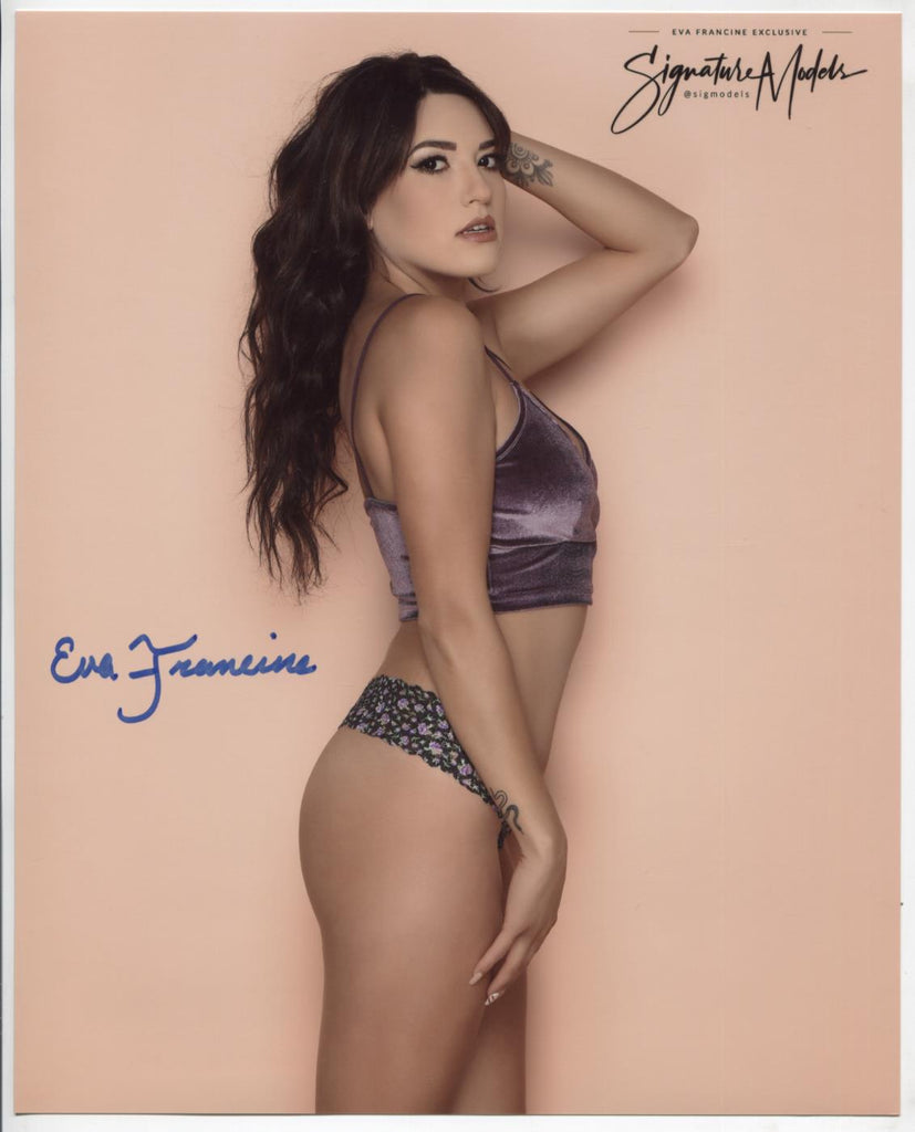 Eva Francine Model Autographed 8"x10" Photo w/COA WWE14-72