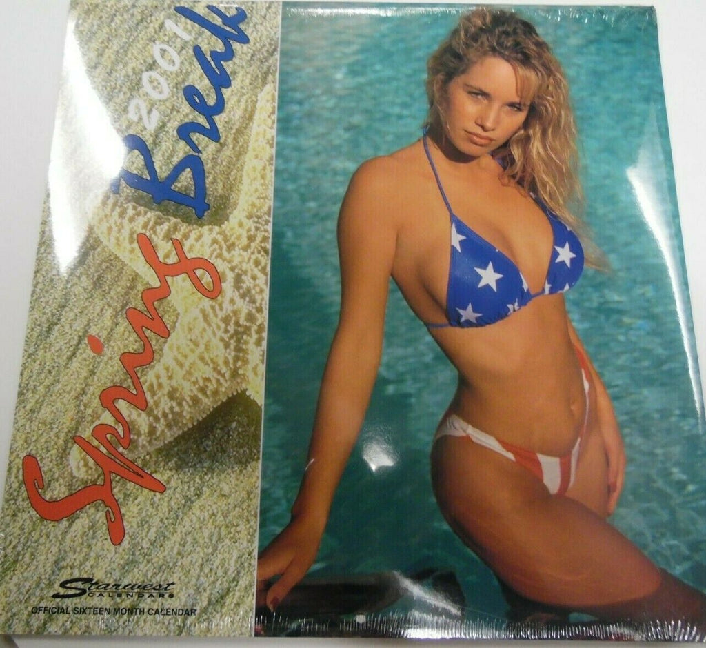 Unbranded Spring Break 2001 Wall Calendar 12" x 12" Daytona Beach new 022219lm-ep