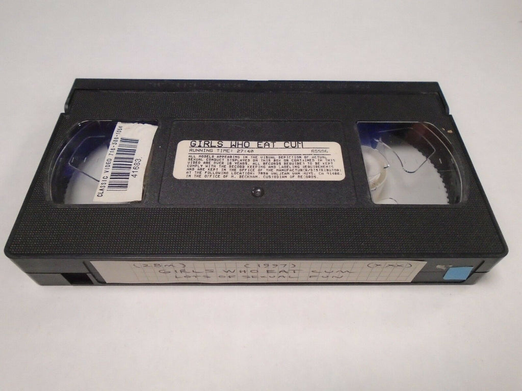 Girls who Eat Cum Lots of Sexual Fun 29mins 1997 Adult VHS 020119AMP