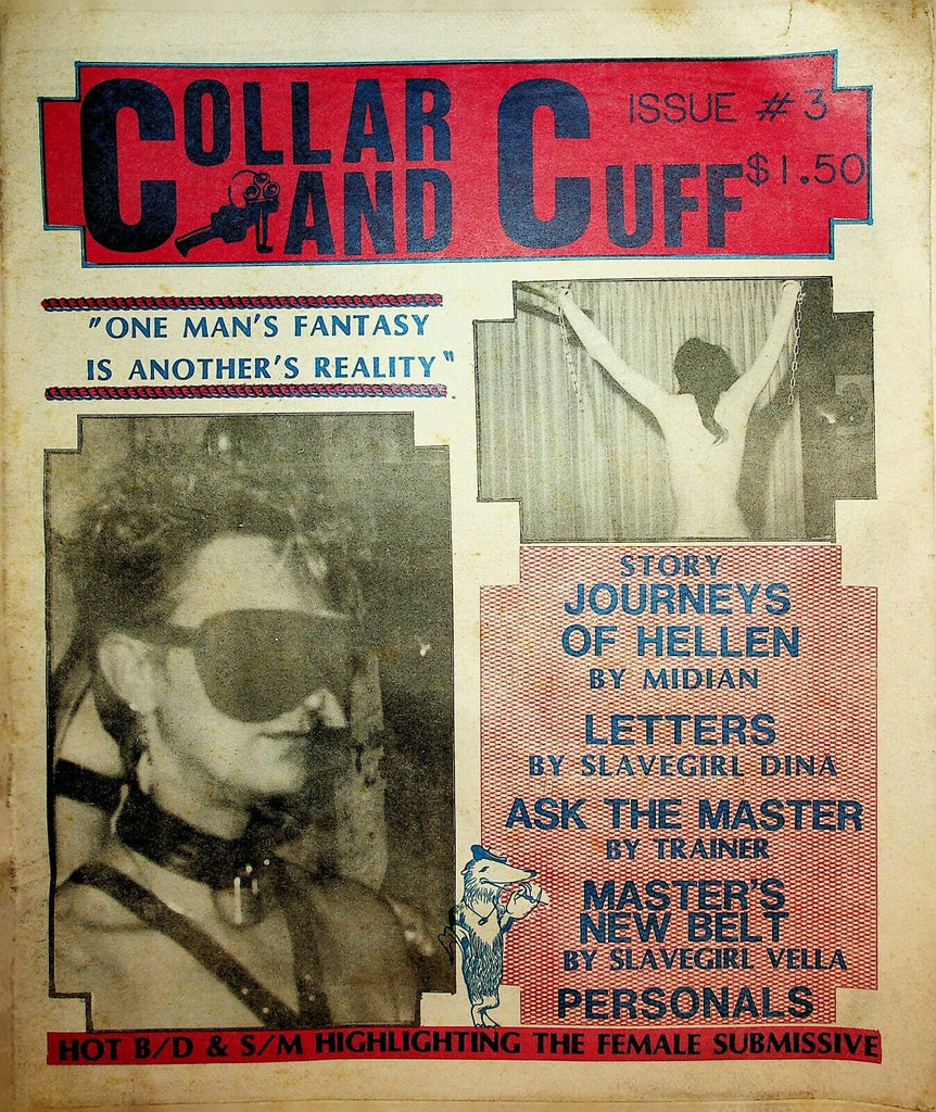 Collar And Cuff Fetish Newspaper Master's New Belt #3 1980's 022220lm-ep