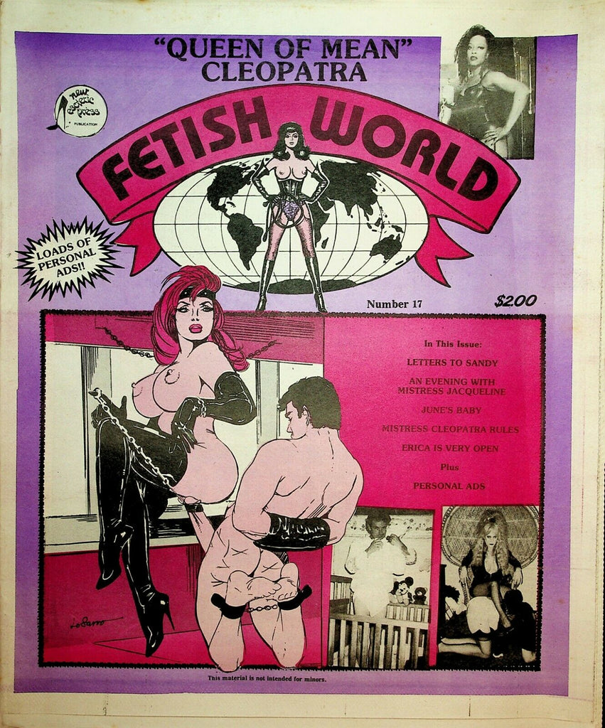 Fetish World Newspaper Queen Of Mean Cleopatra #17 1992 022220lm-ep