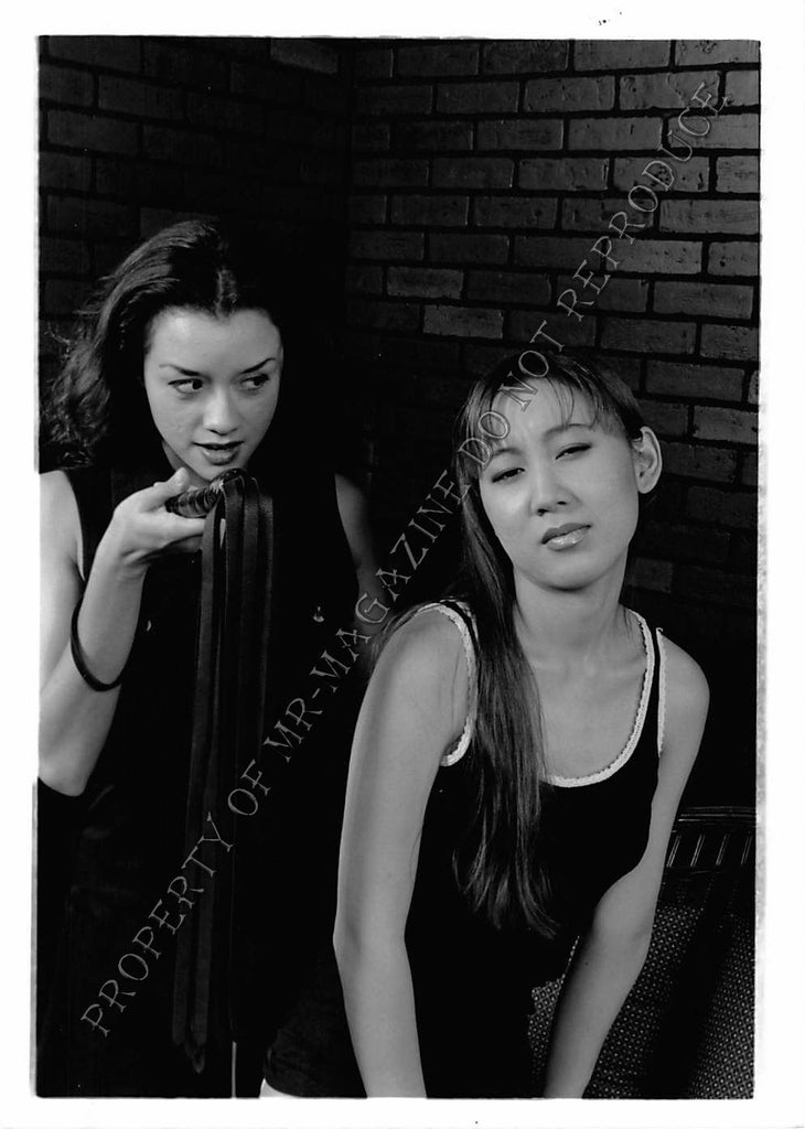 Adult Photo 1990s B&W 5x7 Bondage Lesbian Asian Tied Up Flogged 247EJ