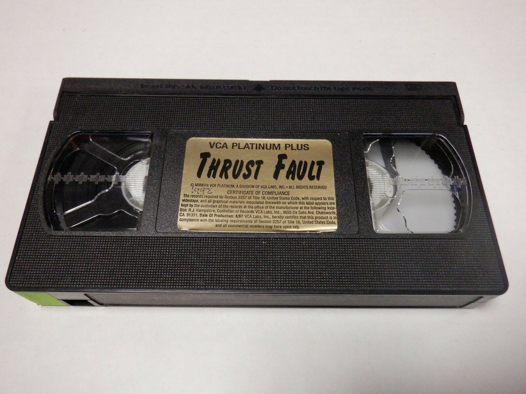 Thrust Fault VCA Platinum Plus 1998 Adult VHS 123019AMP2