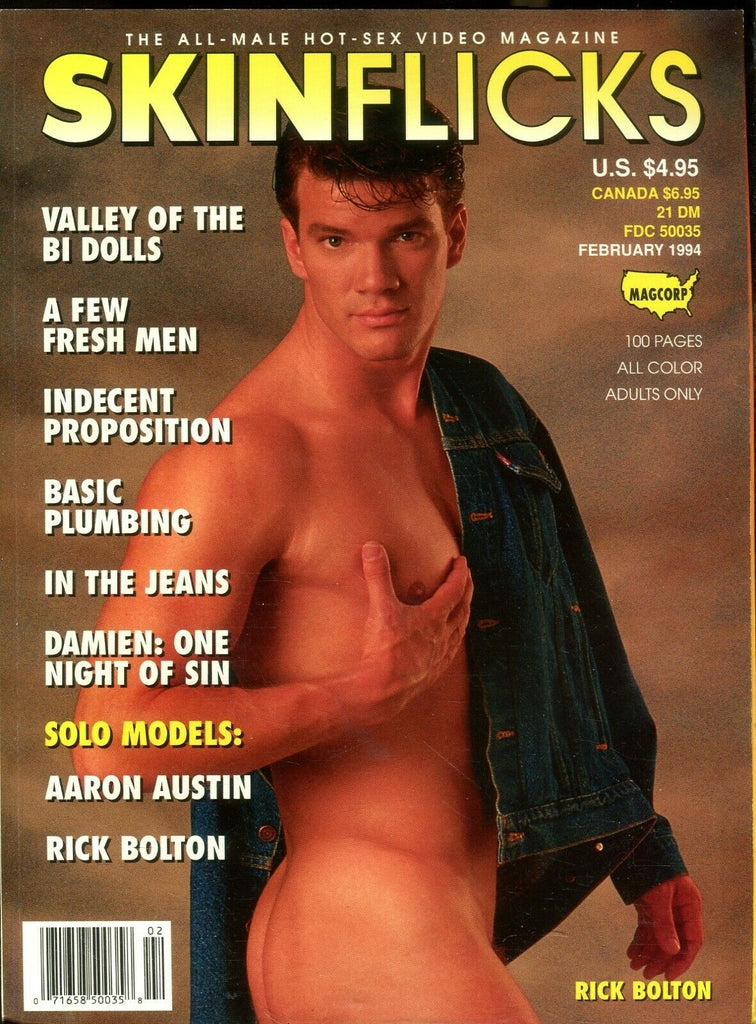 Skin Flicks Gay Magazine Rick Bolton February 1994 101619lm-ep