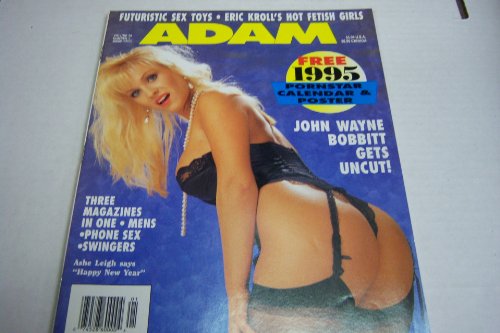 Adam Busty Adult Magazine "John Wayne Bobbitt Gets Uncut!" Vol.39 #1 January 1995 w/Calendar & Poster 020226lmp