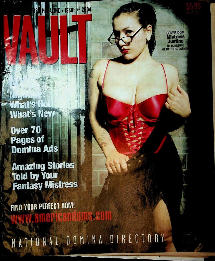 Vault Fetish Newspaper Cover Dom Mistress Justine #2604 2001 030320lm-ep