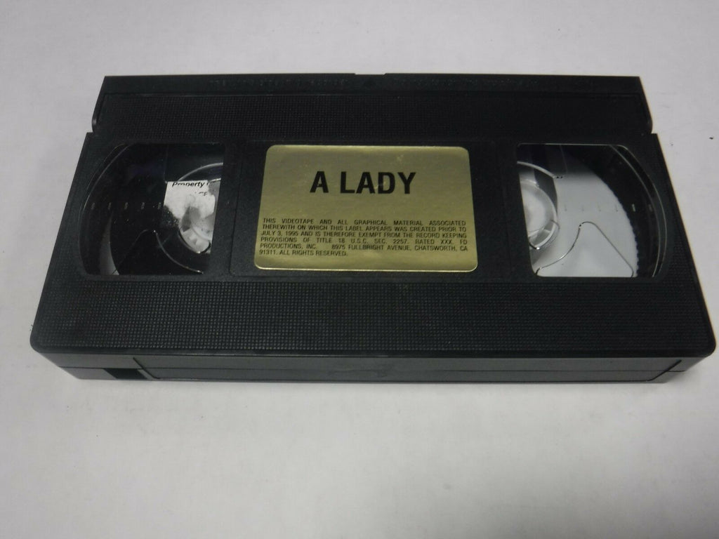 A Lady Vintage Adult VHS 010419AMP