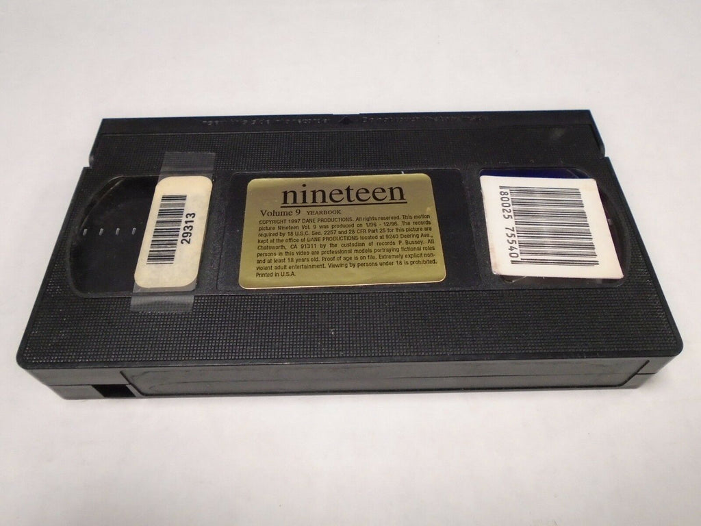 Nineteen Vol 9 Yearbook Adult VHS 010819AMP2